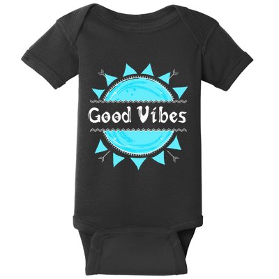 Good Vibes Only Positivity Rebelution Peace Love Baby Bodysuit