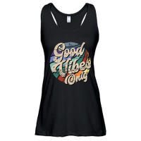 Good Vibes Only Vintage Positive Mind Ladies Essential Flowy Tank