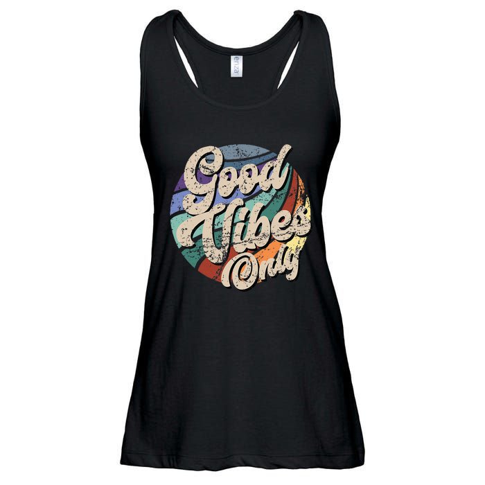 Good Vibes Only Vintage Positive Mind Ladies Essential Flowy Tank