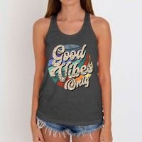 Good Vibes Only Vintage Positive Mind Women's Knotted Racerback Tank