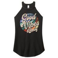 Good Vibes Only Vintage Positive Mind Women's Perfect Tri Rocker Tank