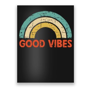 Good Vibes Only Funny Positive Inspirational Retro Poster