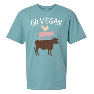 Go Vegan Or Go Home Vegetarian Funny Vegan Veganism Diet Go Vegan Sueded Cloud Jersey T-Shirt