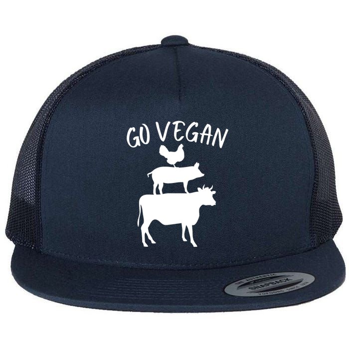 Go Vegan Or Go Home Vegetarian Go Vegan Funny Vegan Veganism Diet Flat Bill Trucker Hat