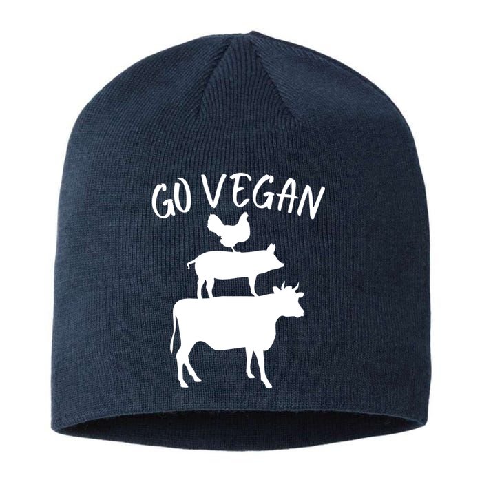 Go Vegan Or Go Home Vegetarian Go Vegan Funny Vegan Veganism Diet Sustainable Beanie