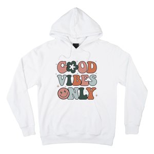 Good Vibes Only Peace Love 60s 70s Tie Dye Groovy Hippie Hoodie