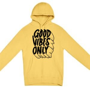 Good Vibes Only Cool Retro Premium Pullover Hoodie