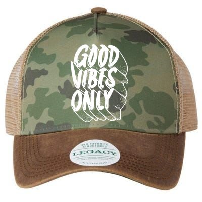 Good Vibes Only Cool Retro Legacy Tie Dye Trucker Hat