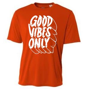 Good Vibes Only Cool Retro Cooling Performance Crew T-Shirt