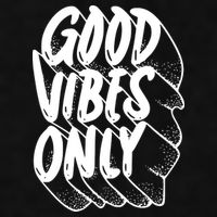 Good Vibes Only Cool Retro Ladies PosiCharge Tri-Blend Wicking Tank