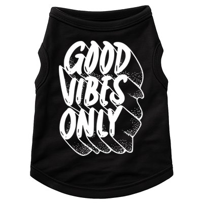 Good Vibes Only Cool Retro Doggie Tank
