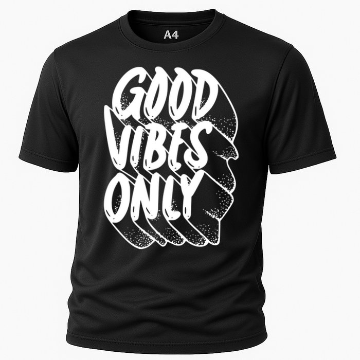 Good Vibes Only Cool Retro Cooling Performance Crew T-Shirt