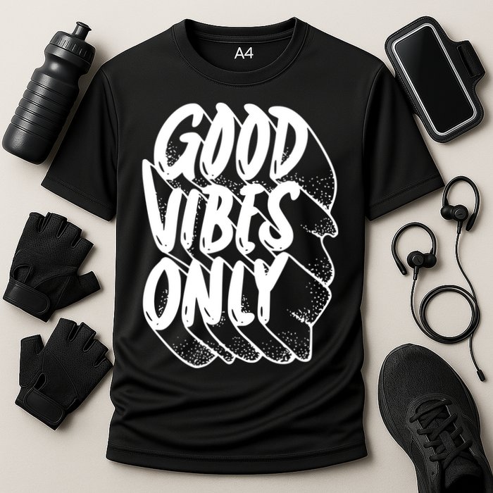 Good Vibes Only Cool Retro Cooling Performance Crew T-Shirt