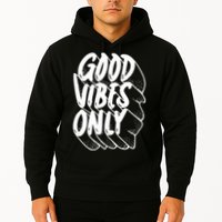 Good Vibes Only Cool Retro Hoodie