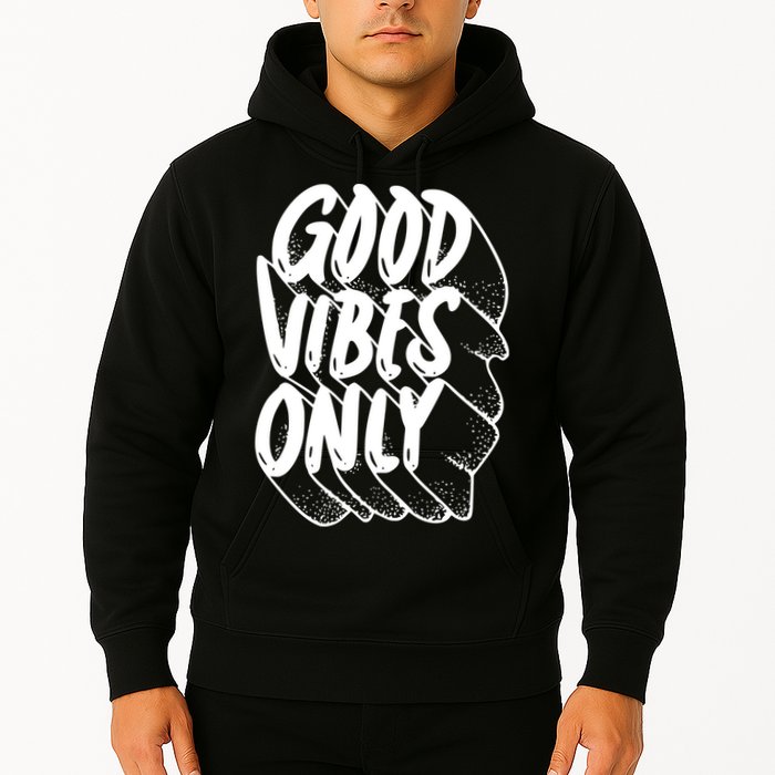 Good Vibes Only Cool Retro Hoodie