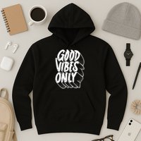 Good Vibes Only Cool Retro Hoodie