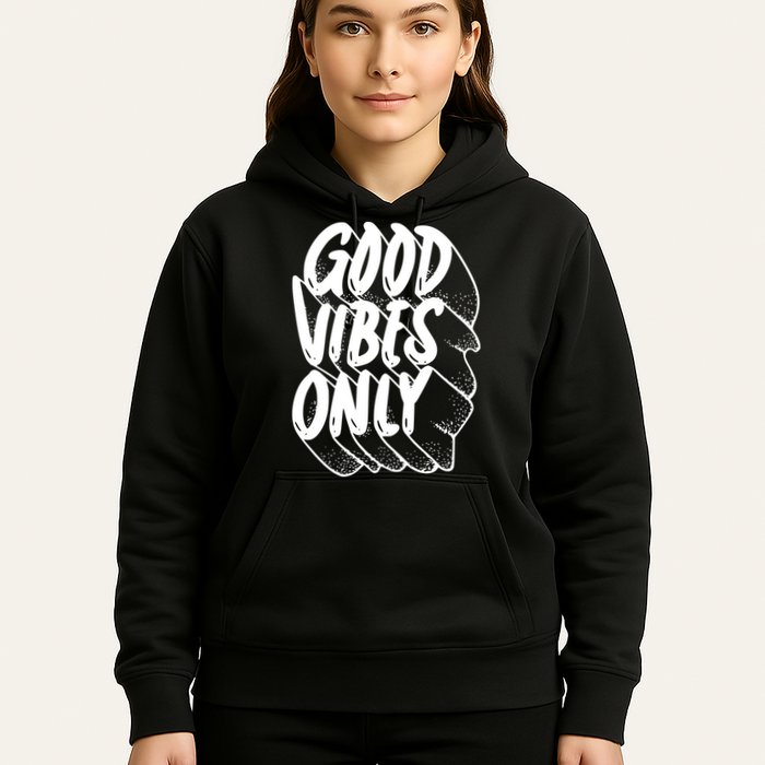 Good Vibes Only Cool Retro Hoodie