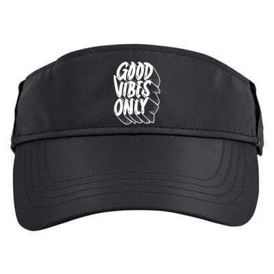 Good Vibes Only Cool Retro Adult Drive Performance Visor