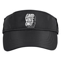 Good Vibes Only Cool Retro Adult Drive Performance Visor