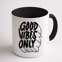 Good Vibes Only Cool Retro Coffee Mug