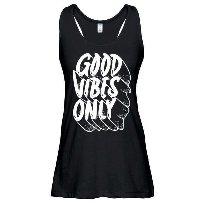 Good Vibes Only Cool Retro Ladies Essential Flowy Tank