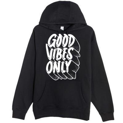 Good Vibes Only Cool Retro Premium Pullover Hoodie