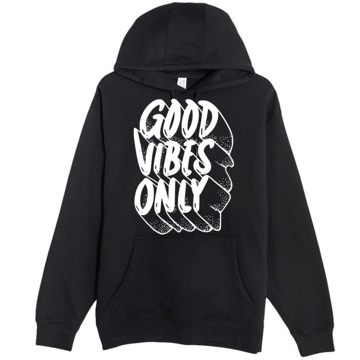 Good Vibes Only Cool Retro Premium Pullover Hoodie