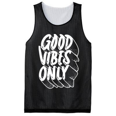 Good Vibes Only Cool Retro Mesh Reversible Basketball Jersey Tank