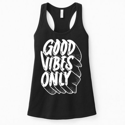 Good Vibes Only Cool Retro Womens Tank Top
