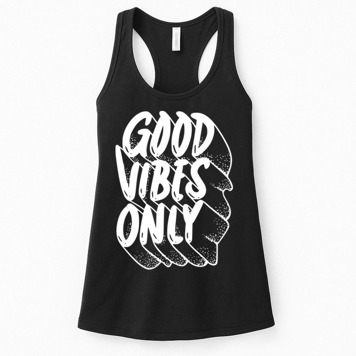 Good Vibes Only Cool Retro Womens Tank Top