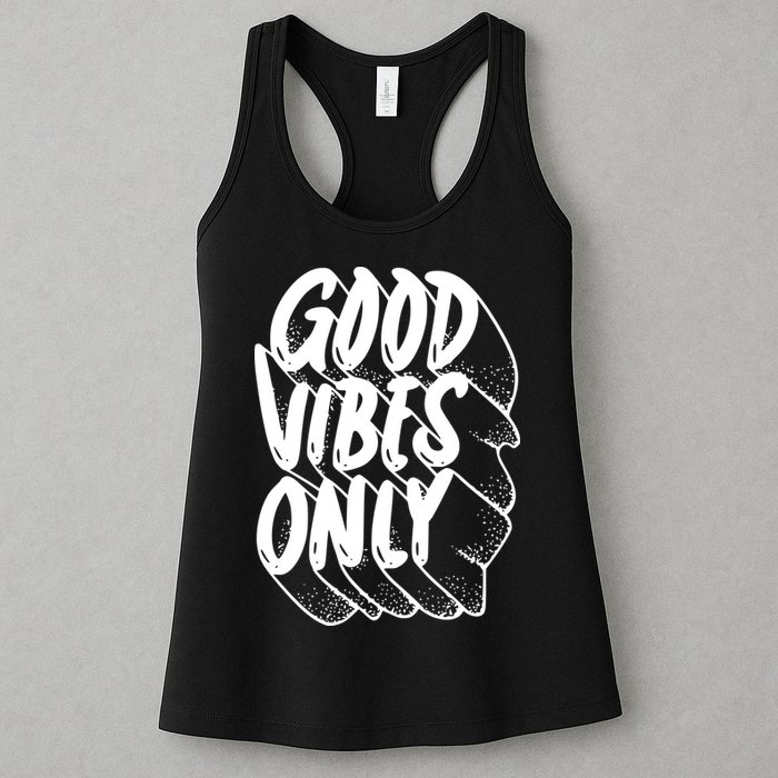 Good Vibes Only Cool Retro Womens Tank Top