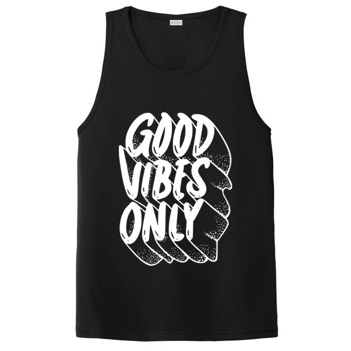 Good Vibes Only Cool Retro PosiCharge Competitor Tank
