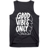 Good Vibes Only Cool Retro Tank Top