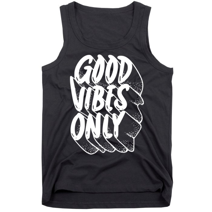 Good Vibes Only Cool Retro Tank Top