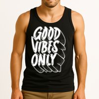 Good Vibes Only Cool Retro Tank Top