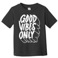Good Vibes Only Cool Retro Toddler T-Shirt