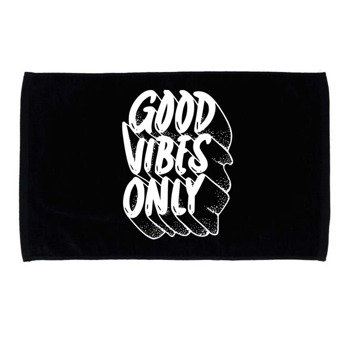 Good Vibes Only Cool Retro Microfiber Hand Towel