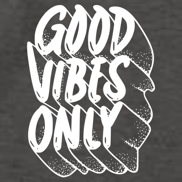 Good Vibes Only Cool Retro Vector Backpack