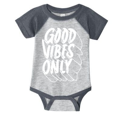 Good Vibes Only Cool Retro Infant Baby Jersey Bodysuit