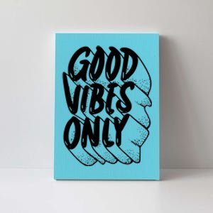 Good Vibes Only Cool Retro Canvas