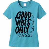 Good Vibes Only Cool Retro Womens T-Shirt