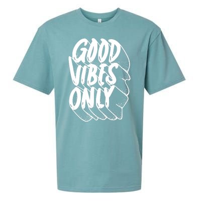 Good Vibes Only Cool Retro Sueded Cloud Jersey T-Shirt