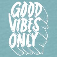 Good Vibes Only Cool Retro Sueded Cloud Jersey T-Shirt