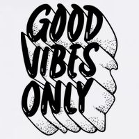 Good Vibes Only Cool Retro Garment-Dyed Sweatshirt