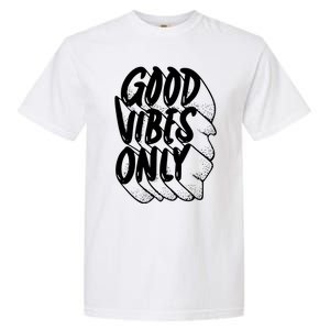 Good Vibes Only Cool Retro Garment-Dyed Heavyweight T-Shirt