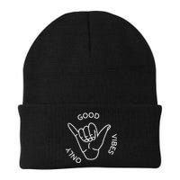 Good Vibes Only Gnarly Surfer Beanie