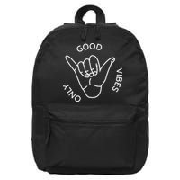 Good Vibes Only Gnarly Surfer 16 in Basic Backpack