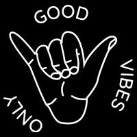 Good Vibes Only Gnarly Surfer 16 in Basic Backpack