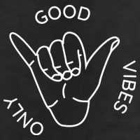 Good Vibes Only Gnarly Surfer Trucker Hat