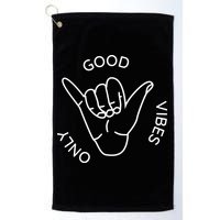 Good Vibes Only Gnarly Surfer Golf Towel